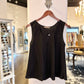 Jus Solid Tank in black by Dress Addict