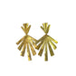 Bronze Star Earring in gold by Ximena Castillo