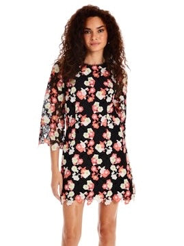 Sloane Lace Dress in black multi by Allison