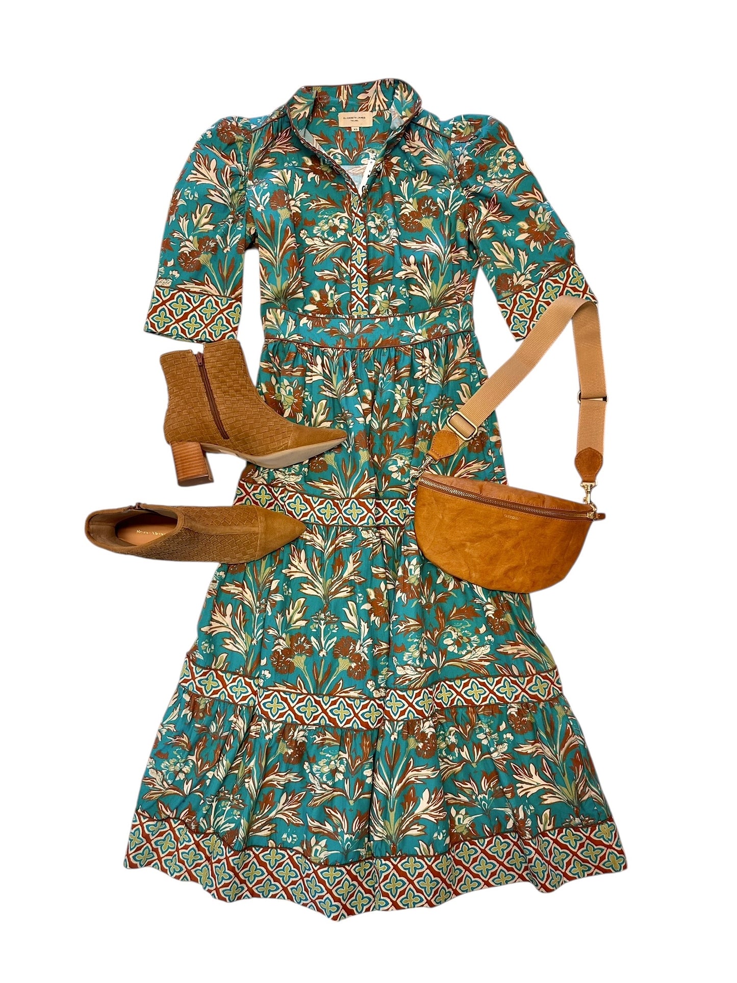 Ruthie Top in grandeur turquoise by Elizabeth James