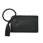 Ring Handle Clutch in black
