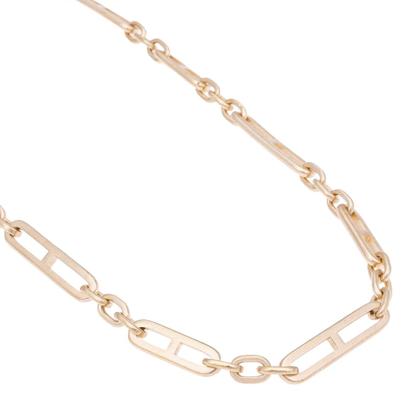 Mix Chain Necklace in bronze by JUJU
