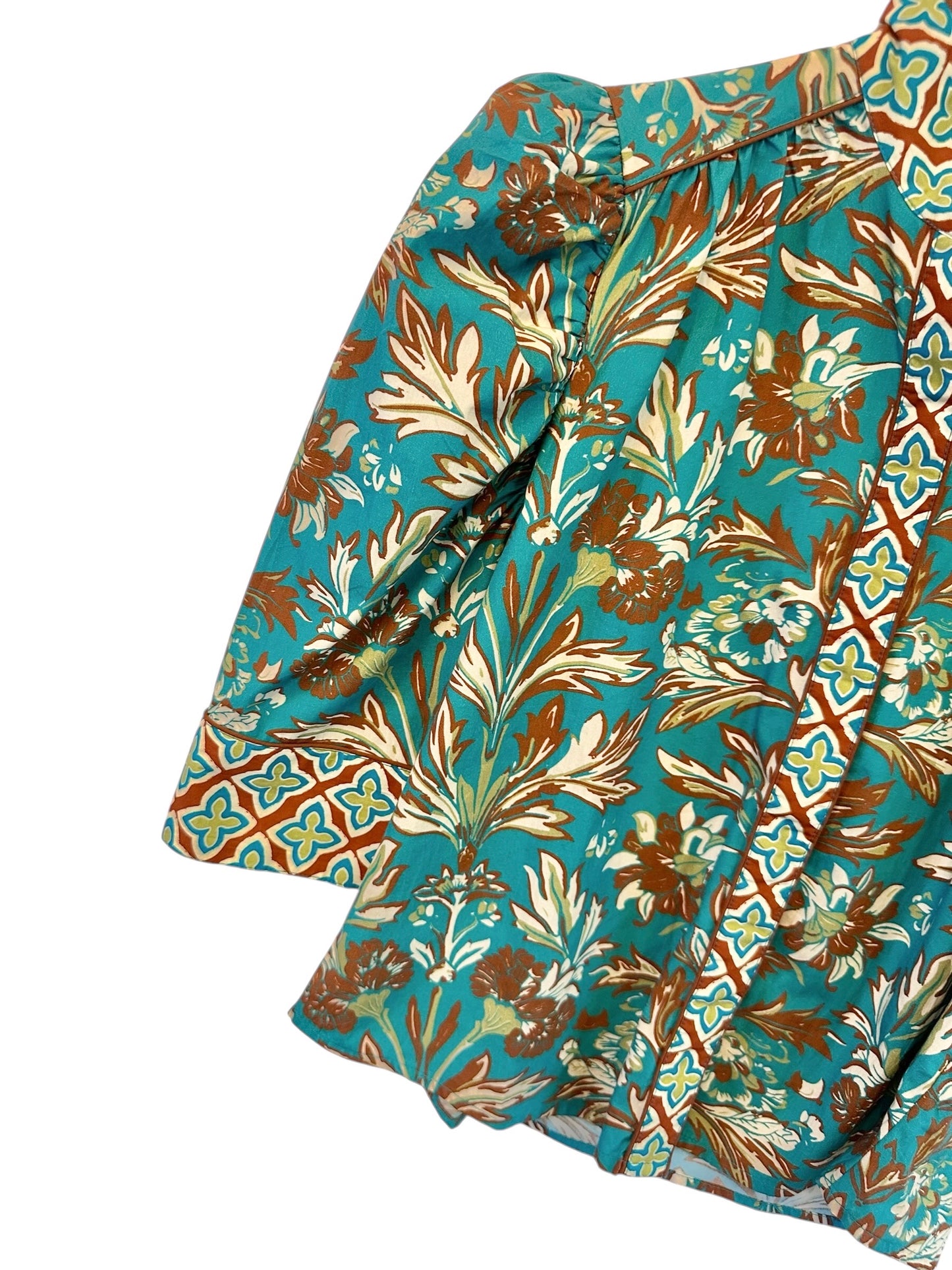 Ruthie Top in grandeur turquoise by Elizabeth James