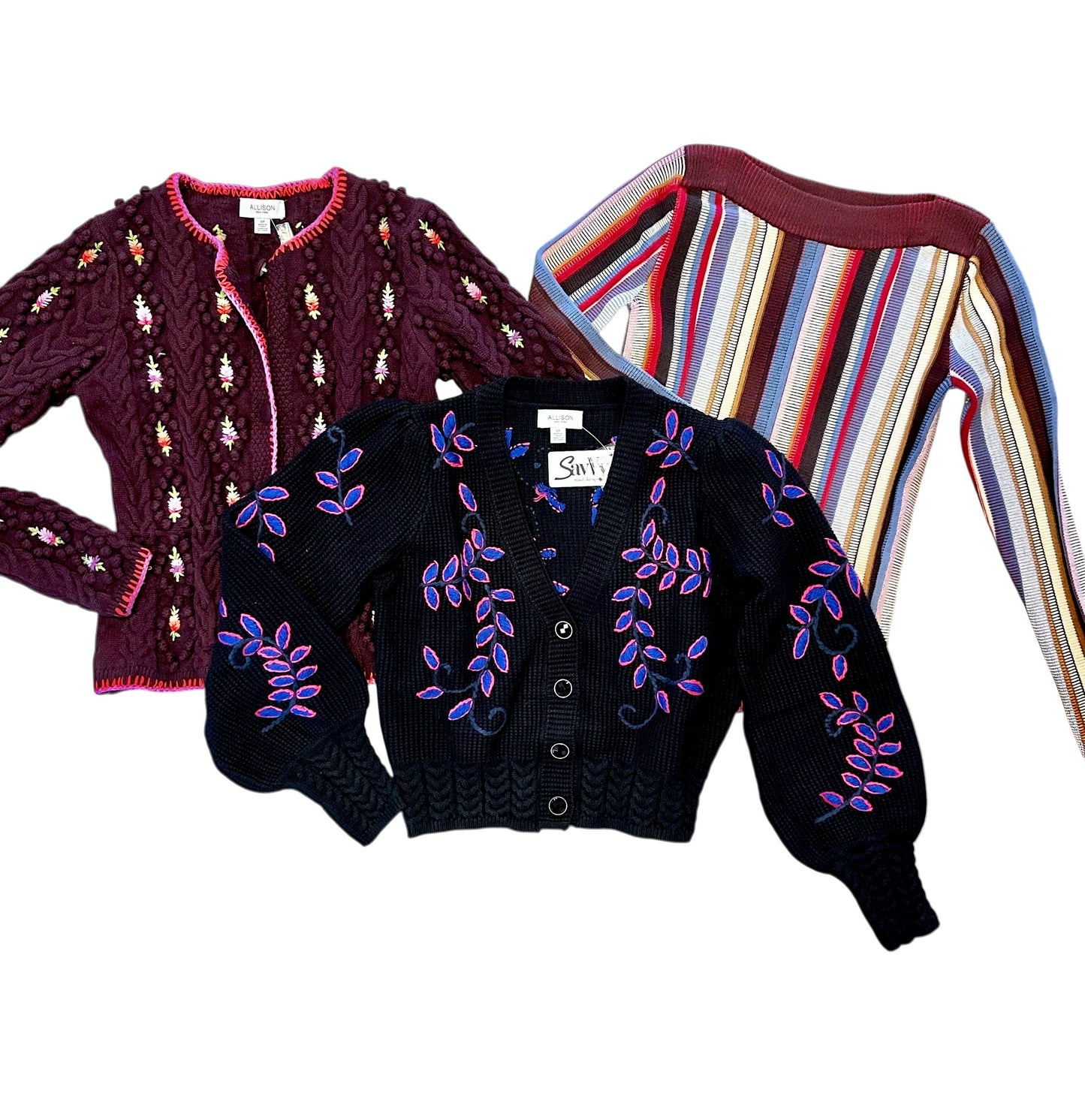 Piper Cardigan in black multi by Allison