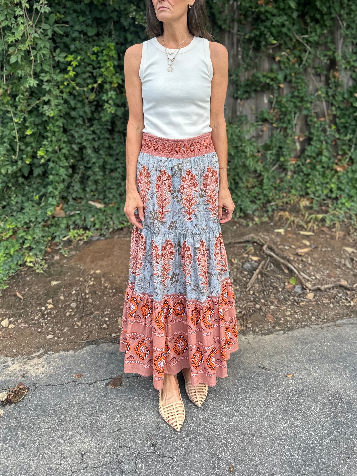 Nour Maxi Skirt in egyptian blue by Bindu