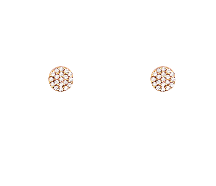 Round Essential Stud in gold by Secretbox