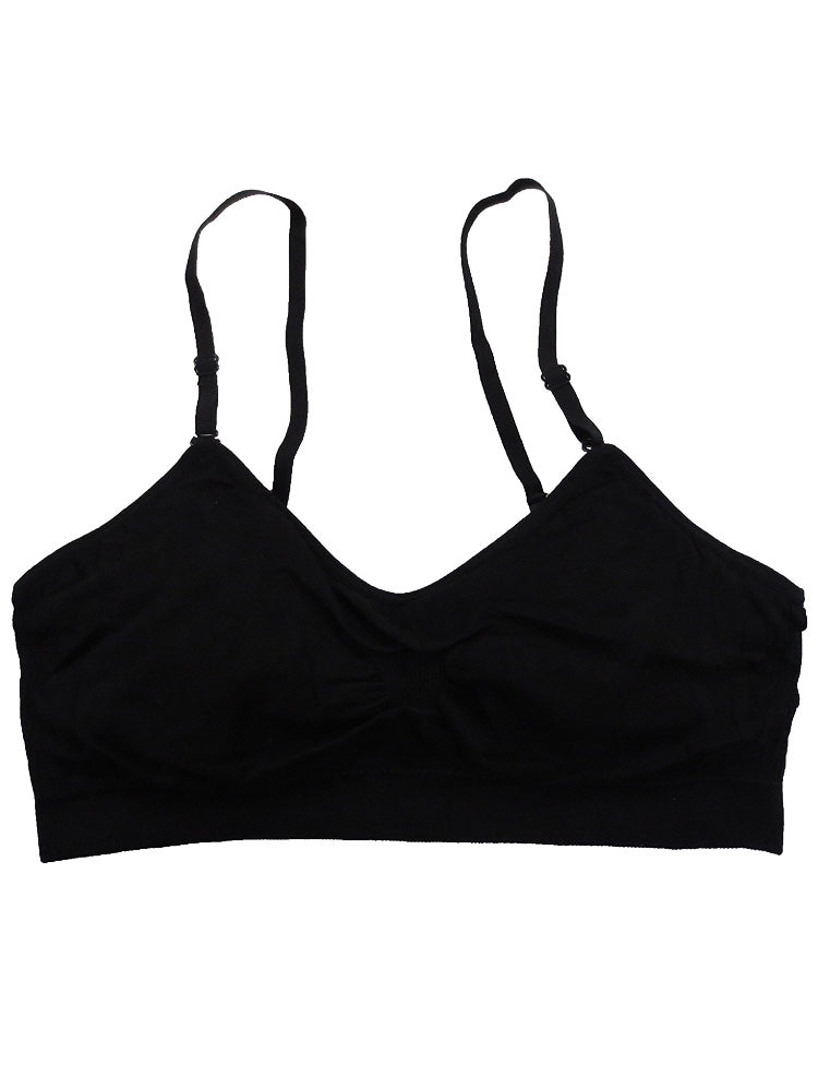 Seamless T shirt bra in black by Joy Bra