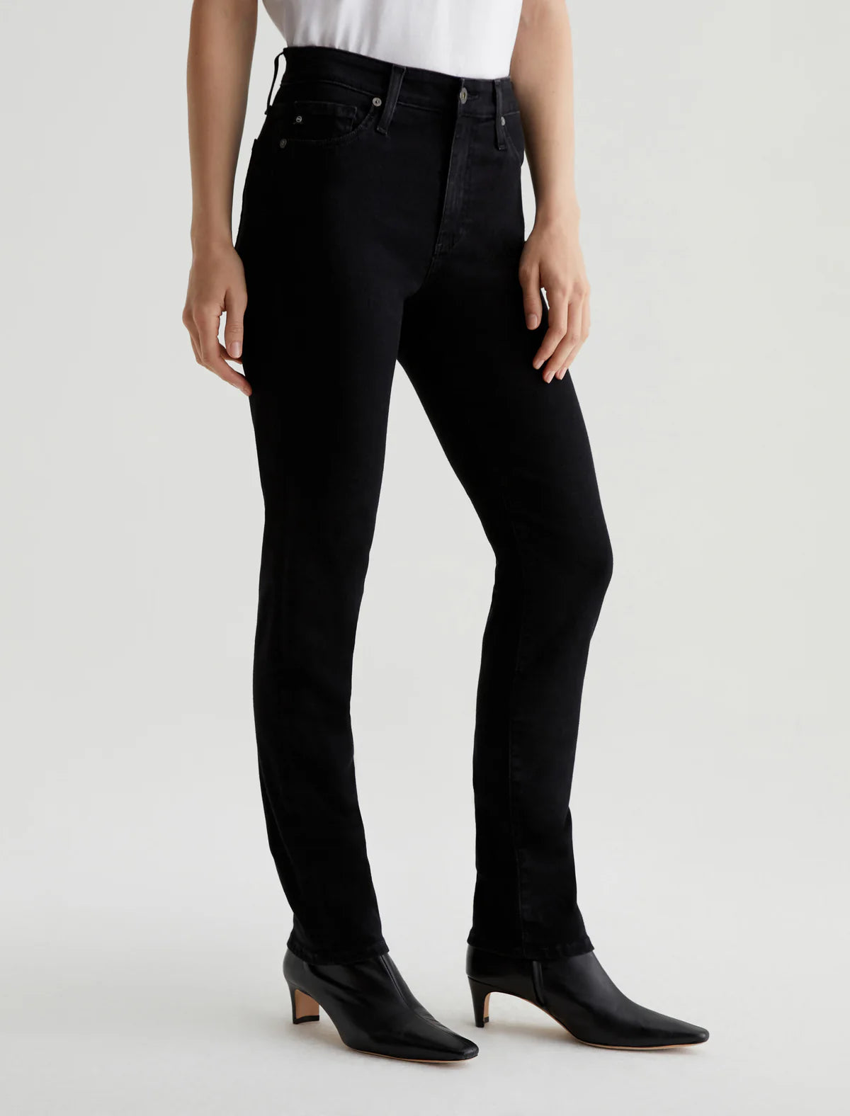 Mari High Rise Slim Straight Jean in alchemy by AG