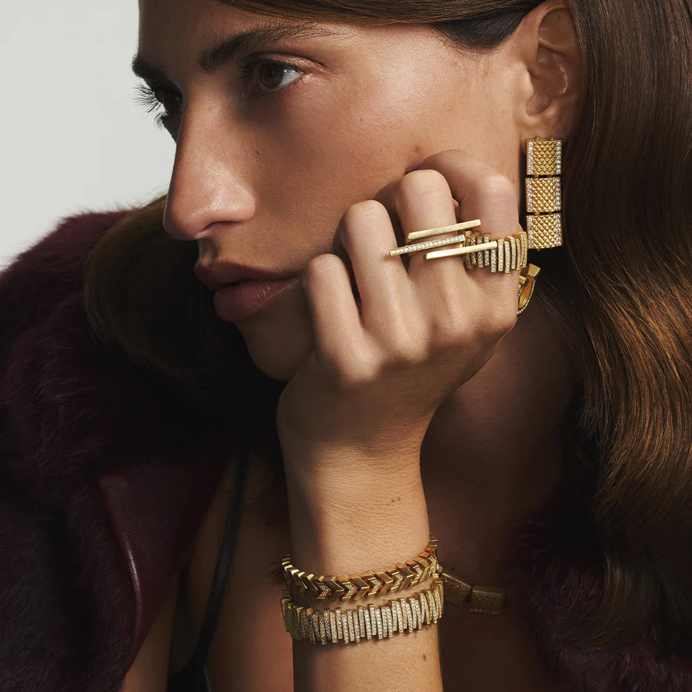 Crystal Nova Bracelet in brass by JUJU