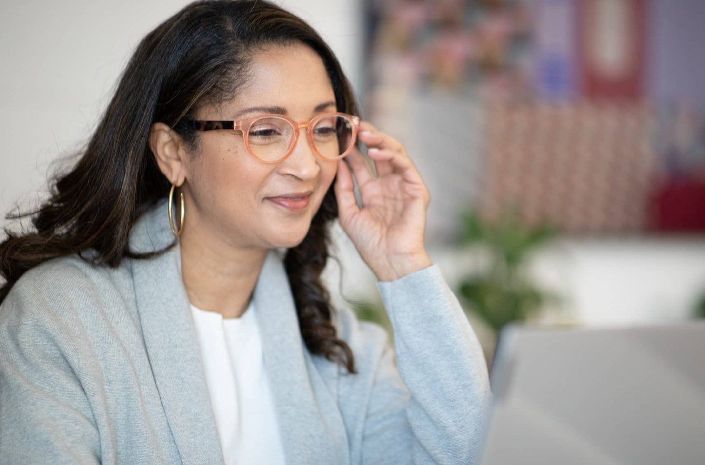 Avril Reading Glasses: Pink / +2.00