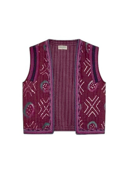 Natalie Vest in wine amethyst by Maison Hotel