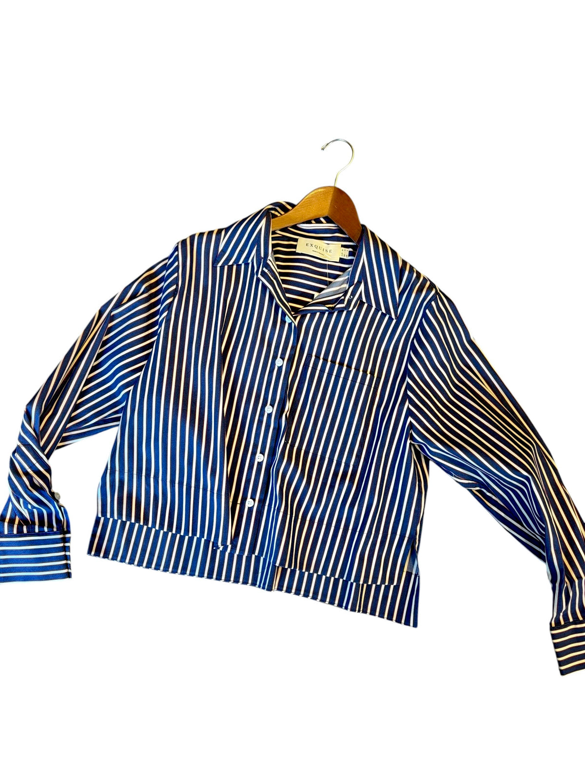 Sienaara Stripe Shirt in multi by Exquise