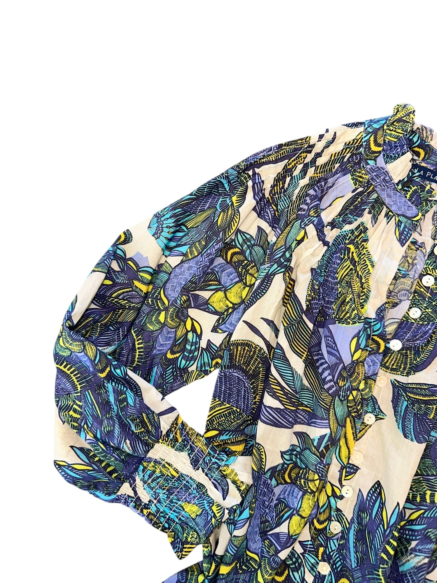 Goodwin Long Sleeve Printed Blouse in nusa garden multi by La Plage
