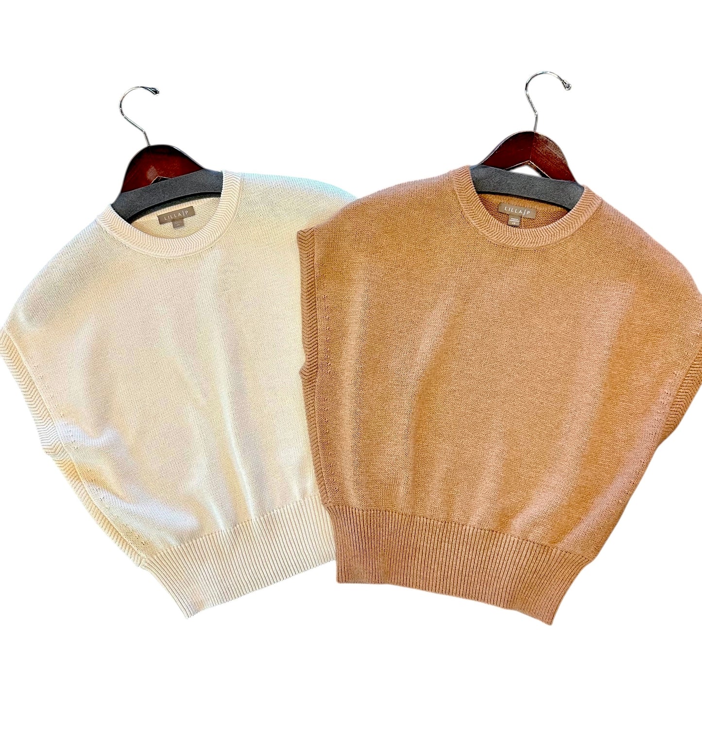 Wedge Sweater in ivory by Lilla P