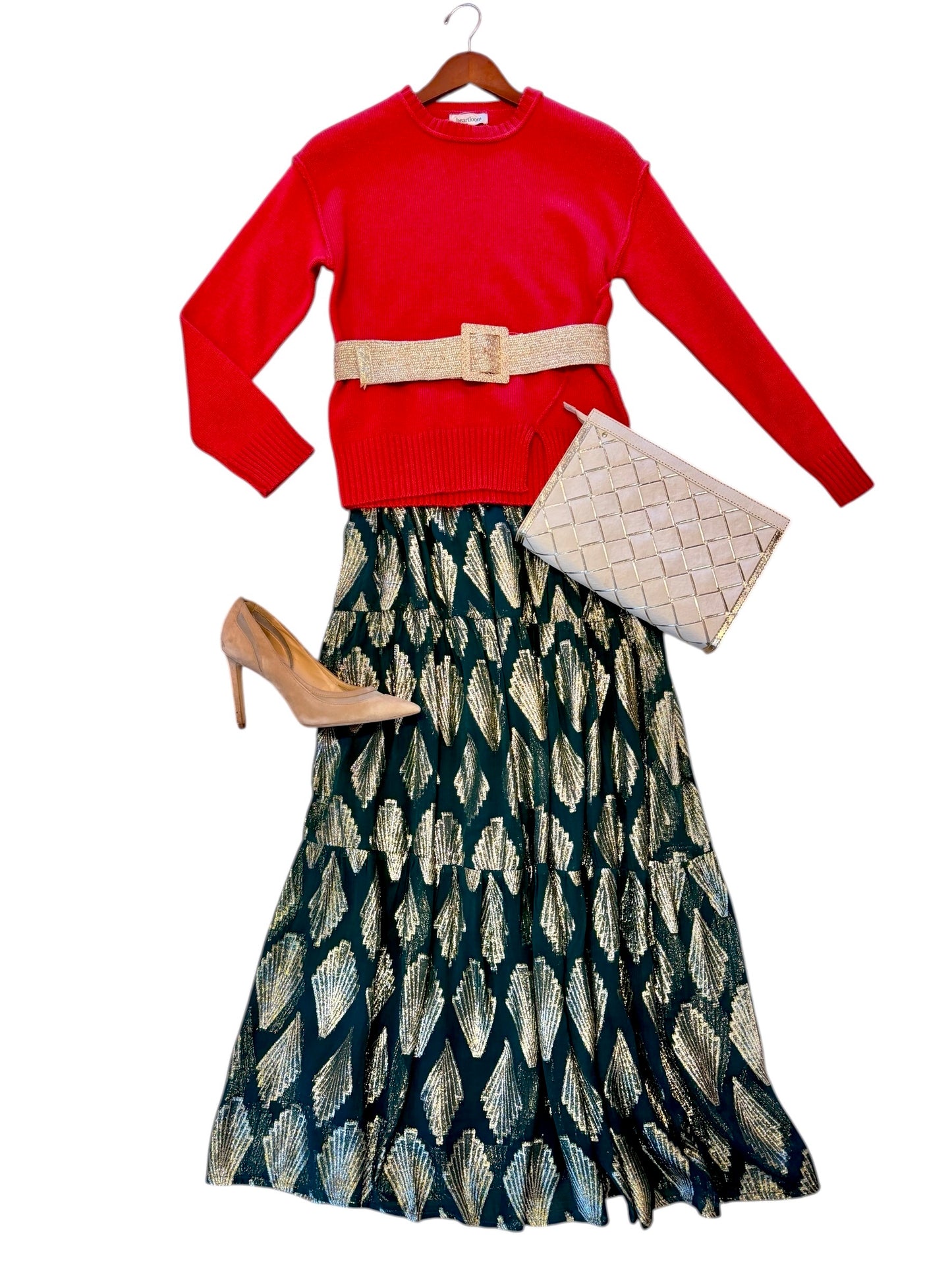 TRUNK SHOW- The Abby Skirt in emerald deco by Beau & Ro