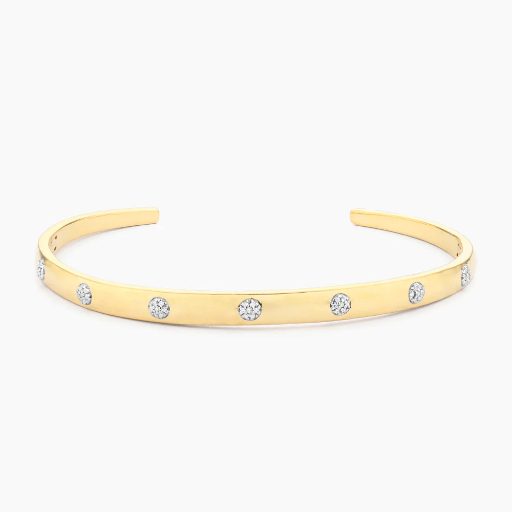 Lucky 7 Cuff Bracelet in gold by Ella Stein