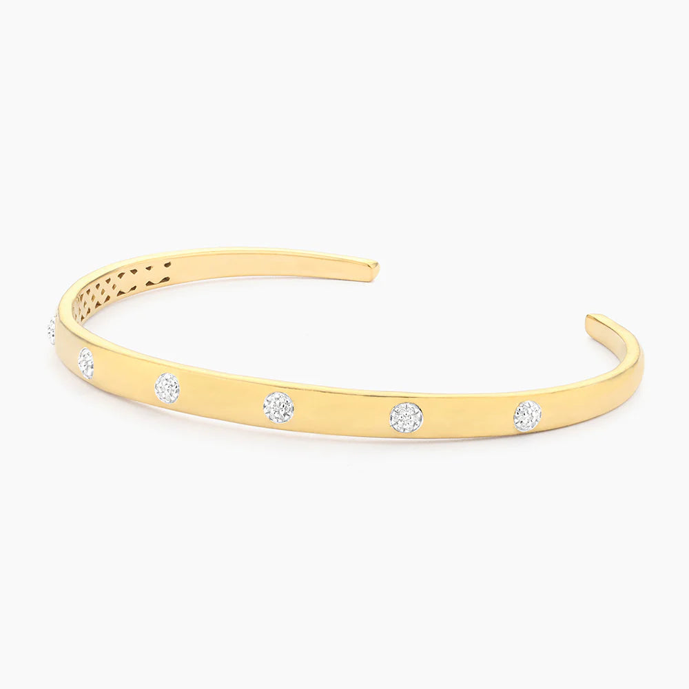 Lucky 7 Cuff Bracelet in gold by Ella Stein