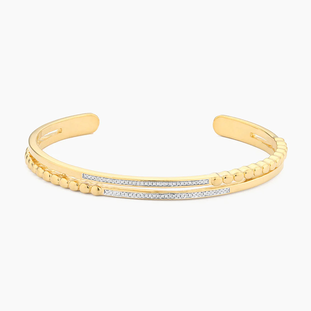 Change It Up Cuff Bracelet in gold by Ella Stein