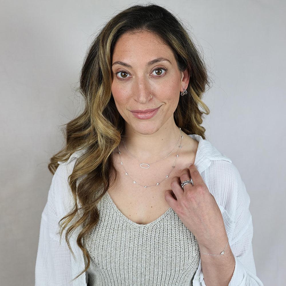 All Heart Chain Bracelet in gold by Ella Stein