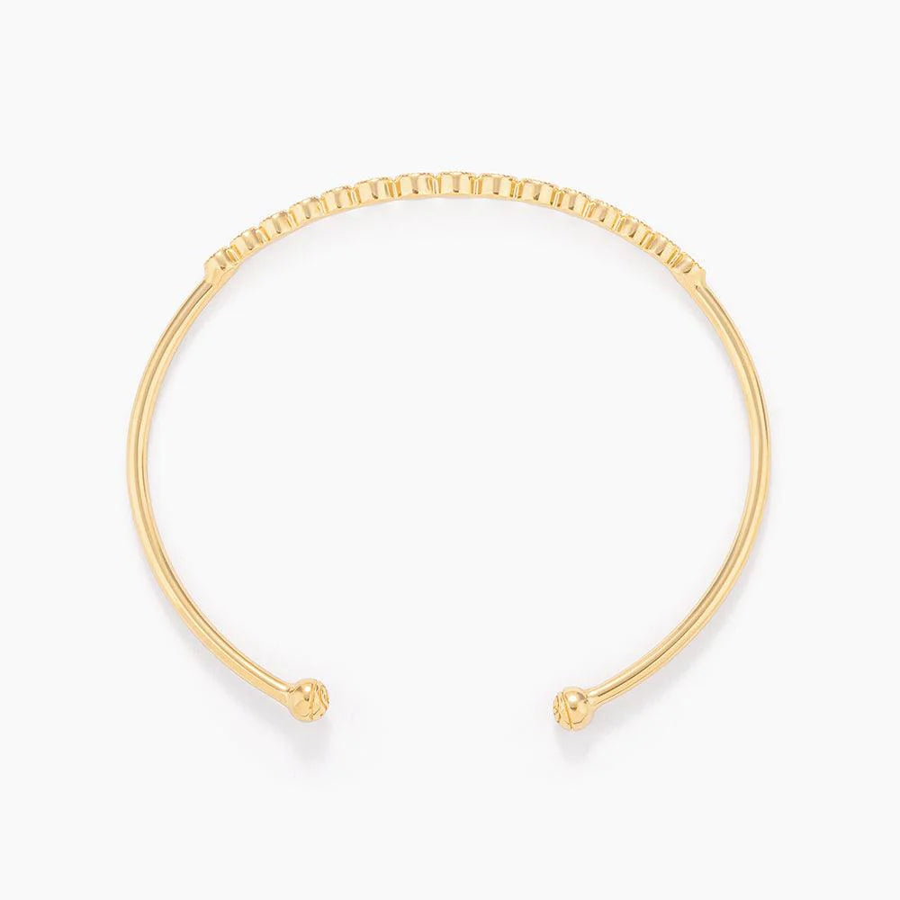 Multi Circle Cuff Bracelet in gold by Ella Stein