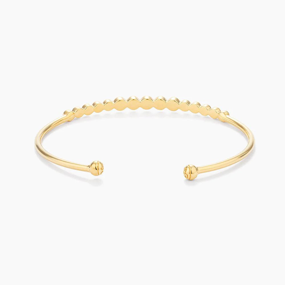 Multi Circle Cuff Bracelet in gold by Ella Stein