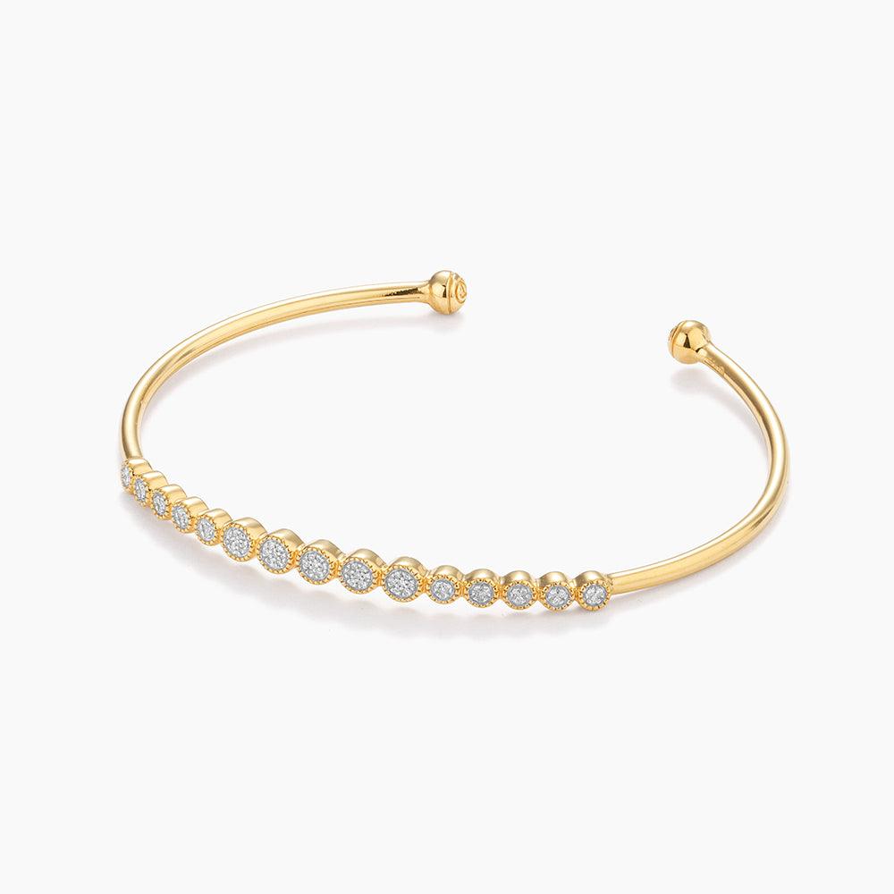Multi Circle Cuff Bracelet in gold by Ella Stein