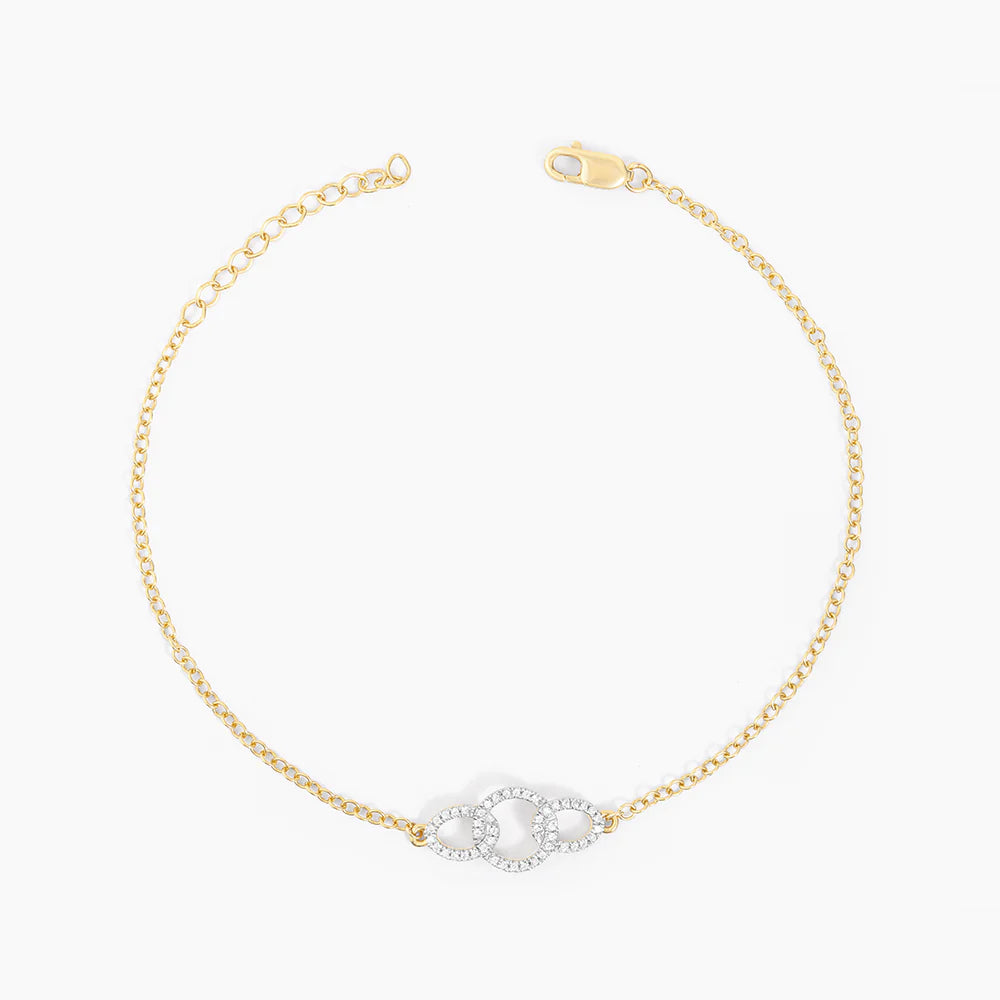 Locked In Chain Bracelet in gold by Ella Stein