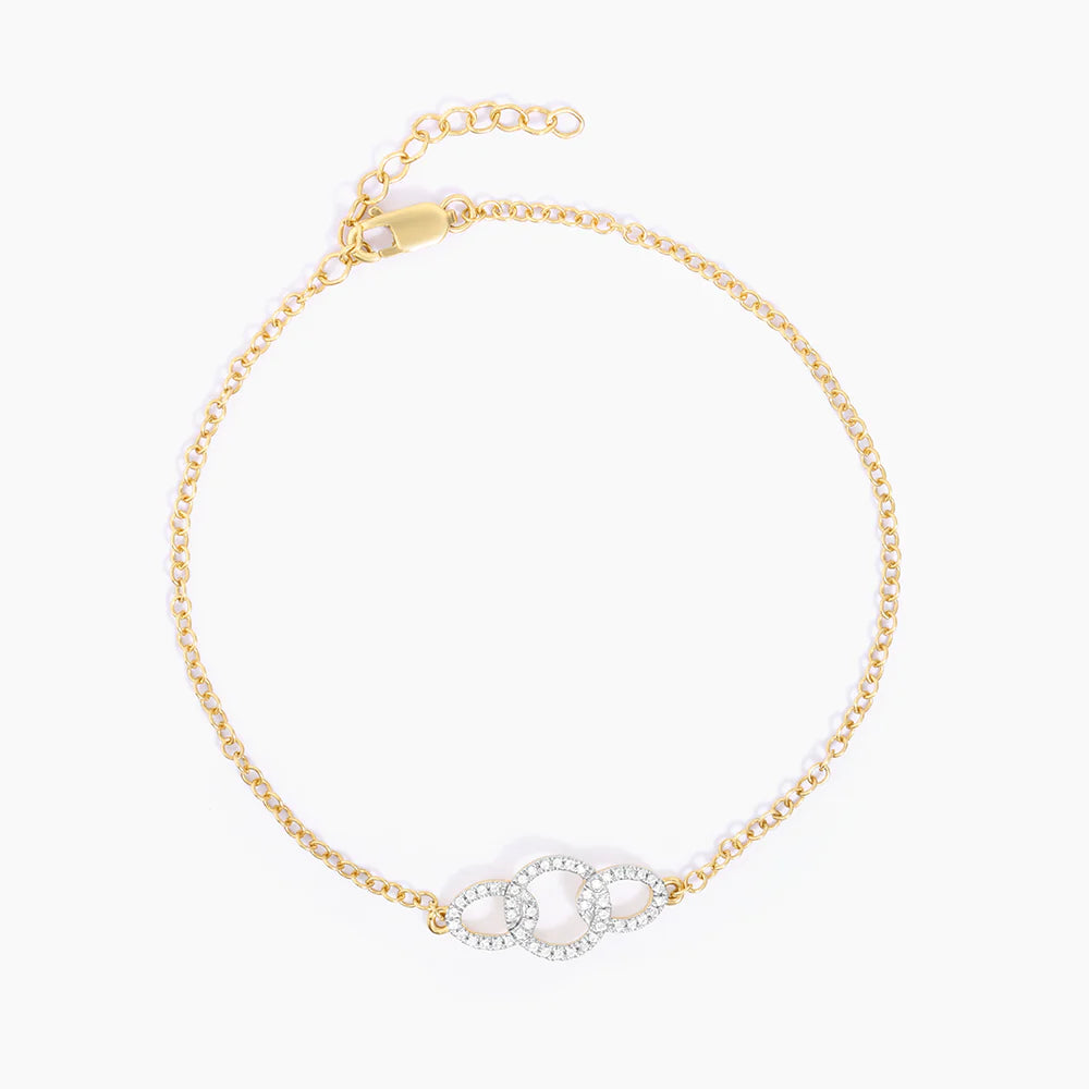 Locked In Chain Bracelet in gold by Ella Stein