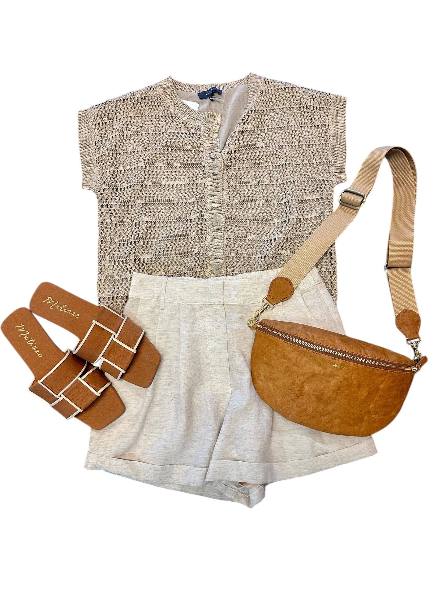Taye Short in ecru by Heartloom