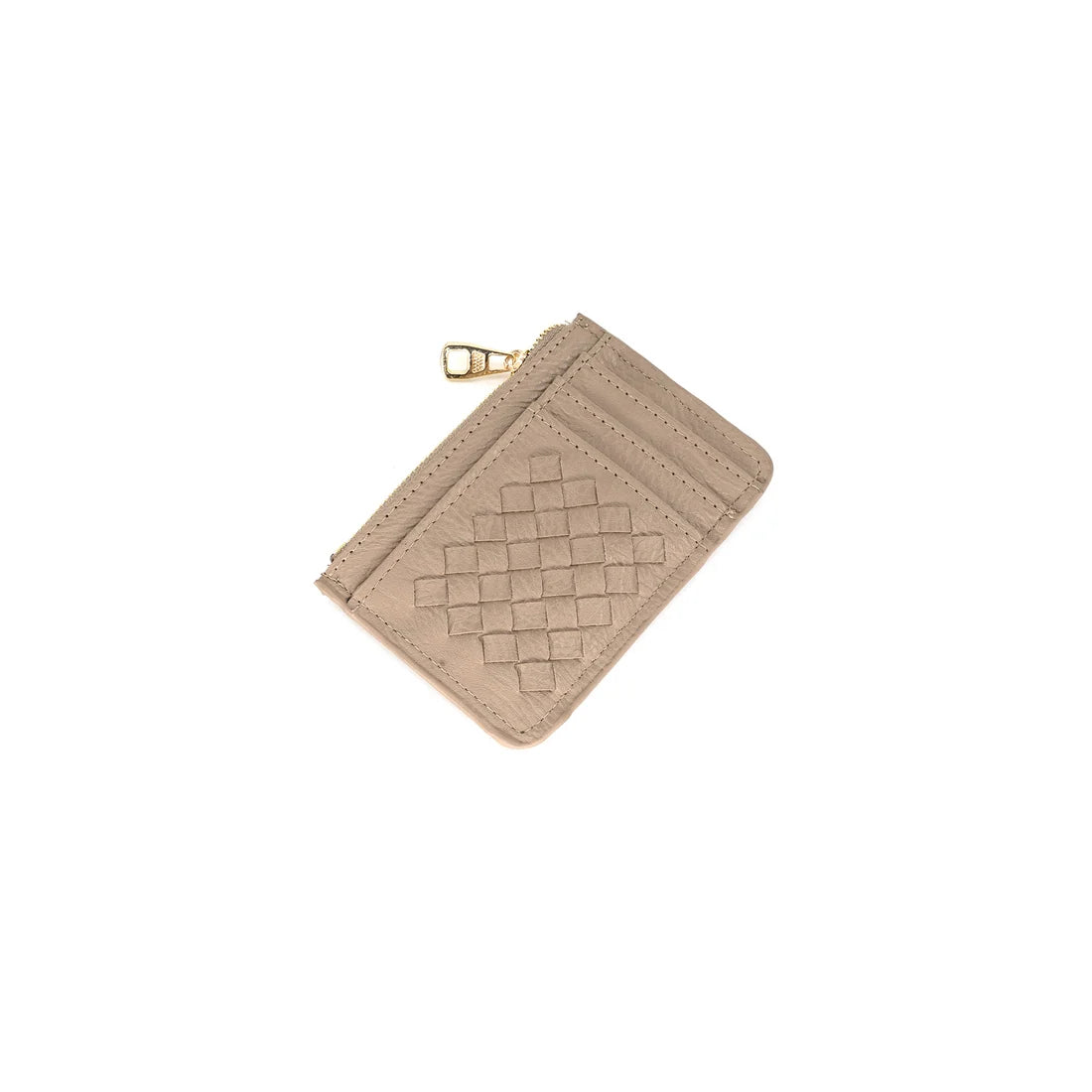 Key Chain Wallet in taupe by BC Bags