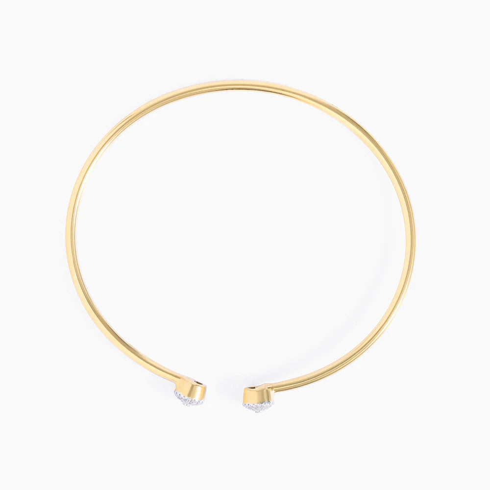 Small Twin Moon Cuff Bracelet in gold by Ella Stein