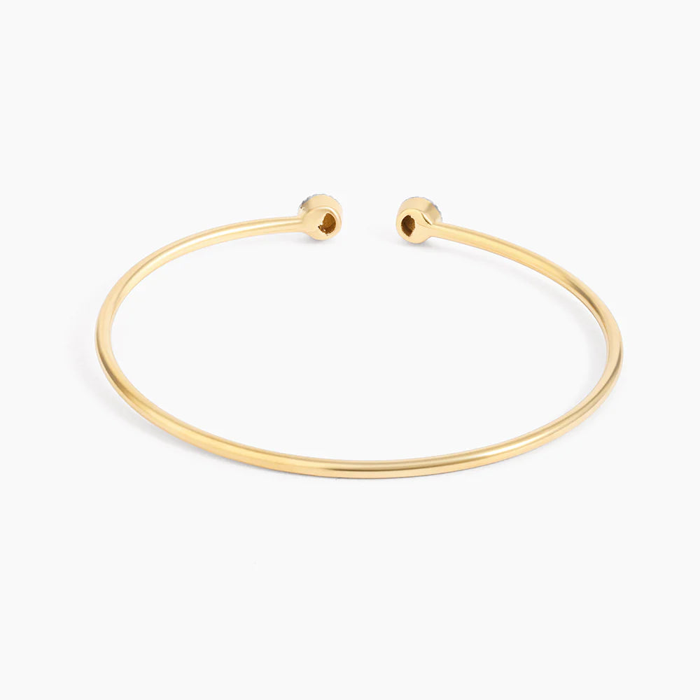 Small Twin Moon Cuff Bracelet in gold by Ella Stein