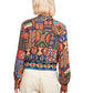 Quer Printed Bomber Jacket in azul by Aldo Martins