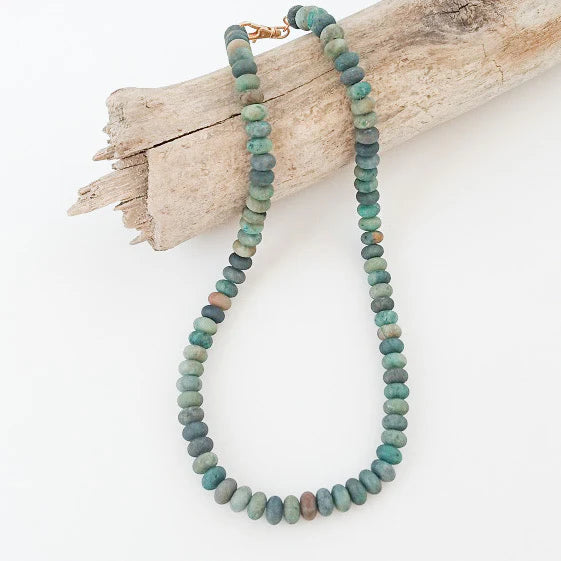 Rondelle 18" Necklace in matte forest by Virtue