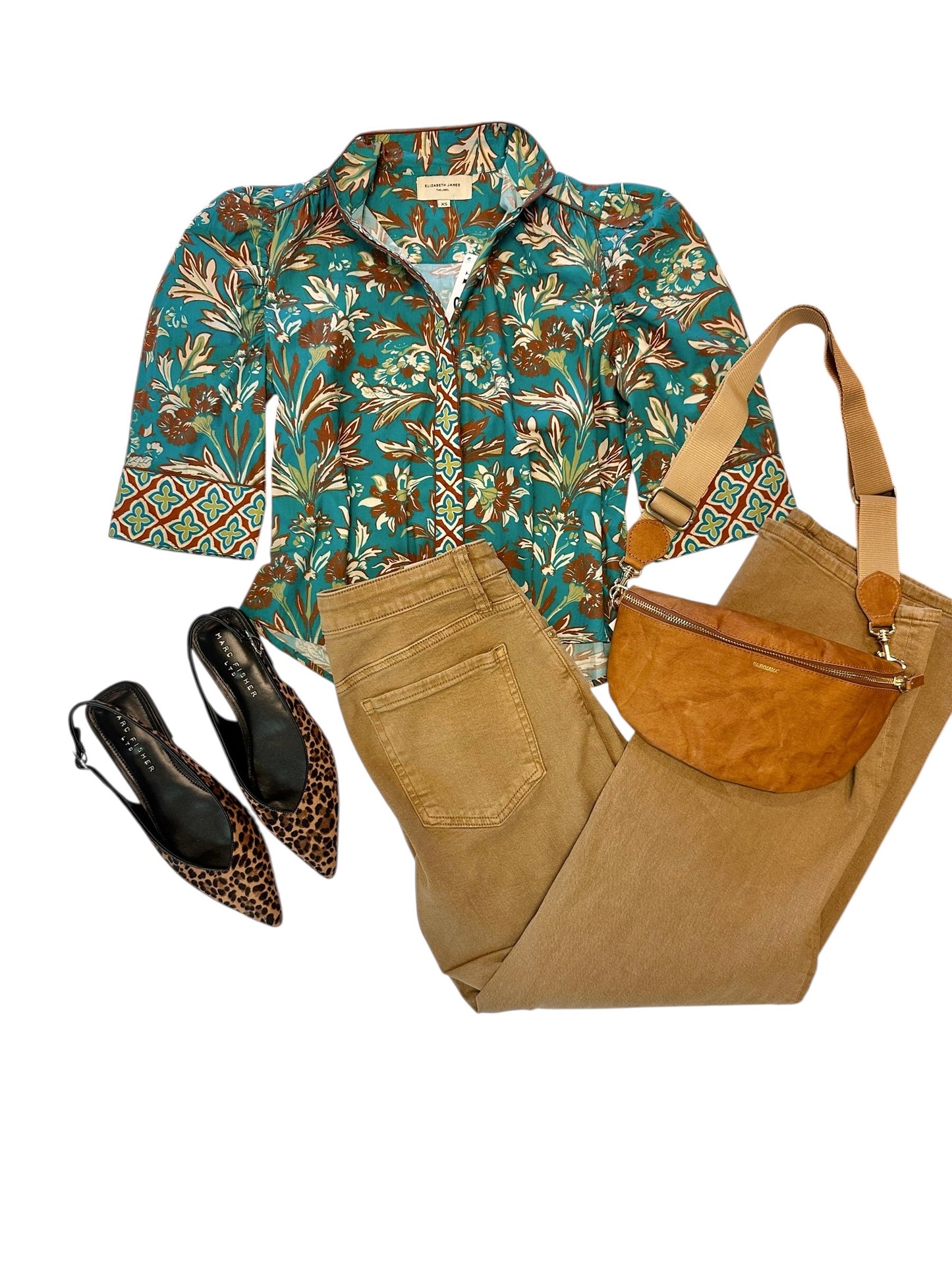 Ruthie Top in grandeur turquoise by Elizabeth James