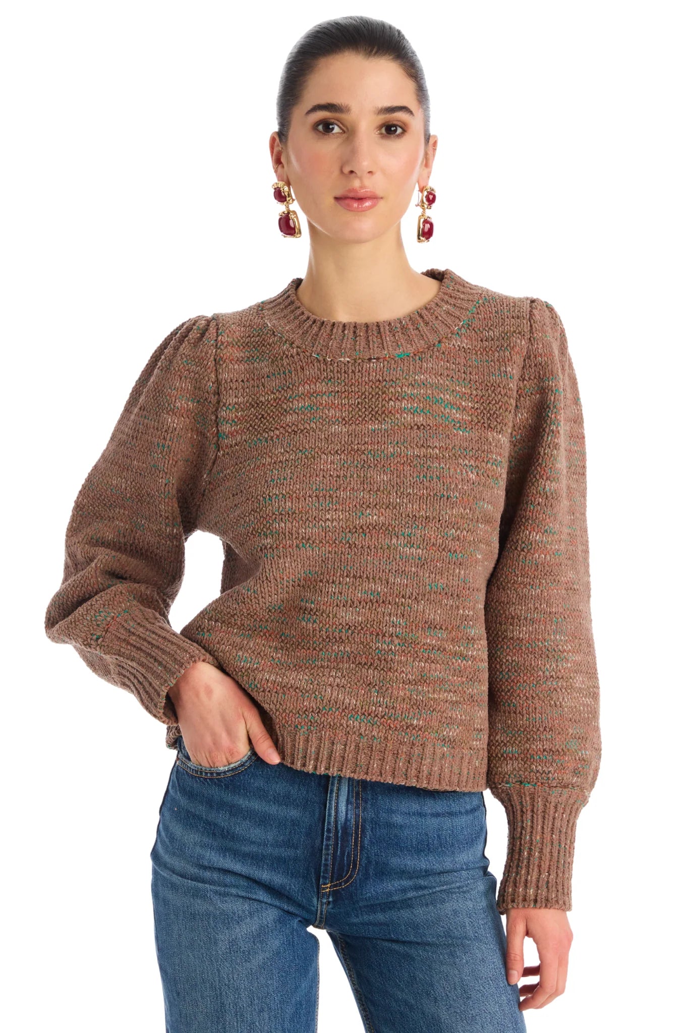 Charlotte Sweater in mocha by Allison