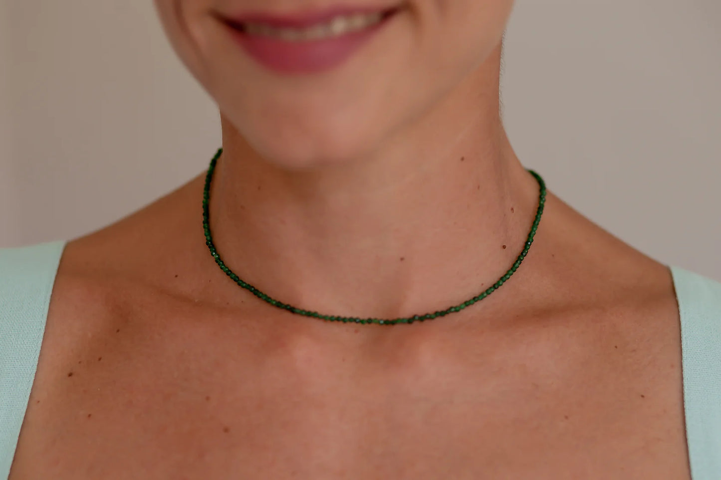 Simple Stone Necklace by Eneida Franca