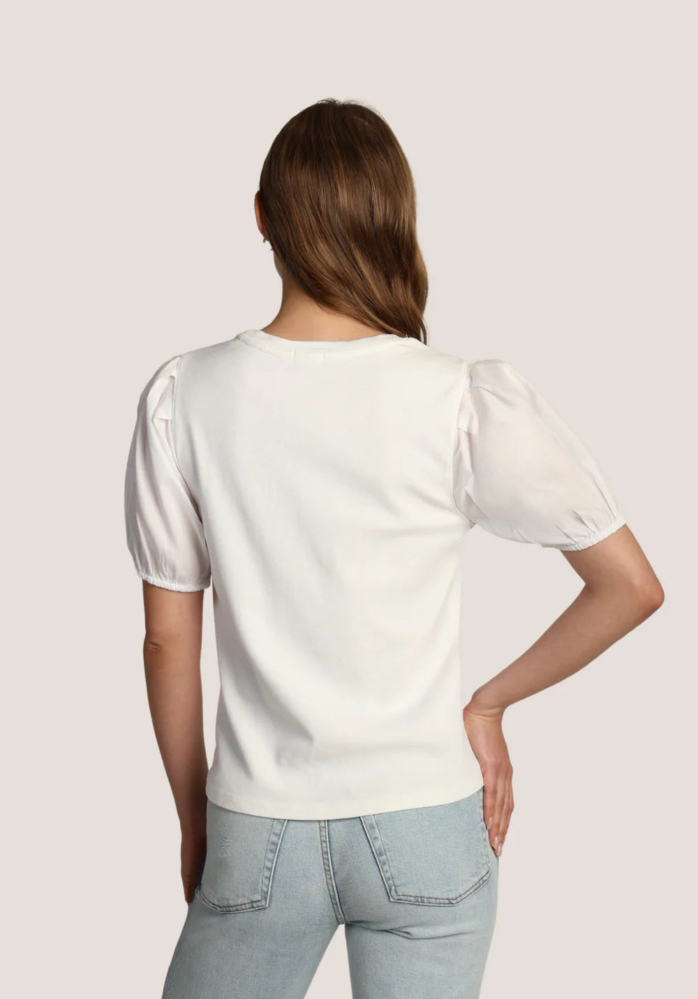 Cate Jude Rib Top in vintage white by Dylan
