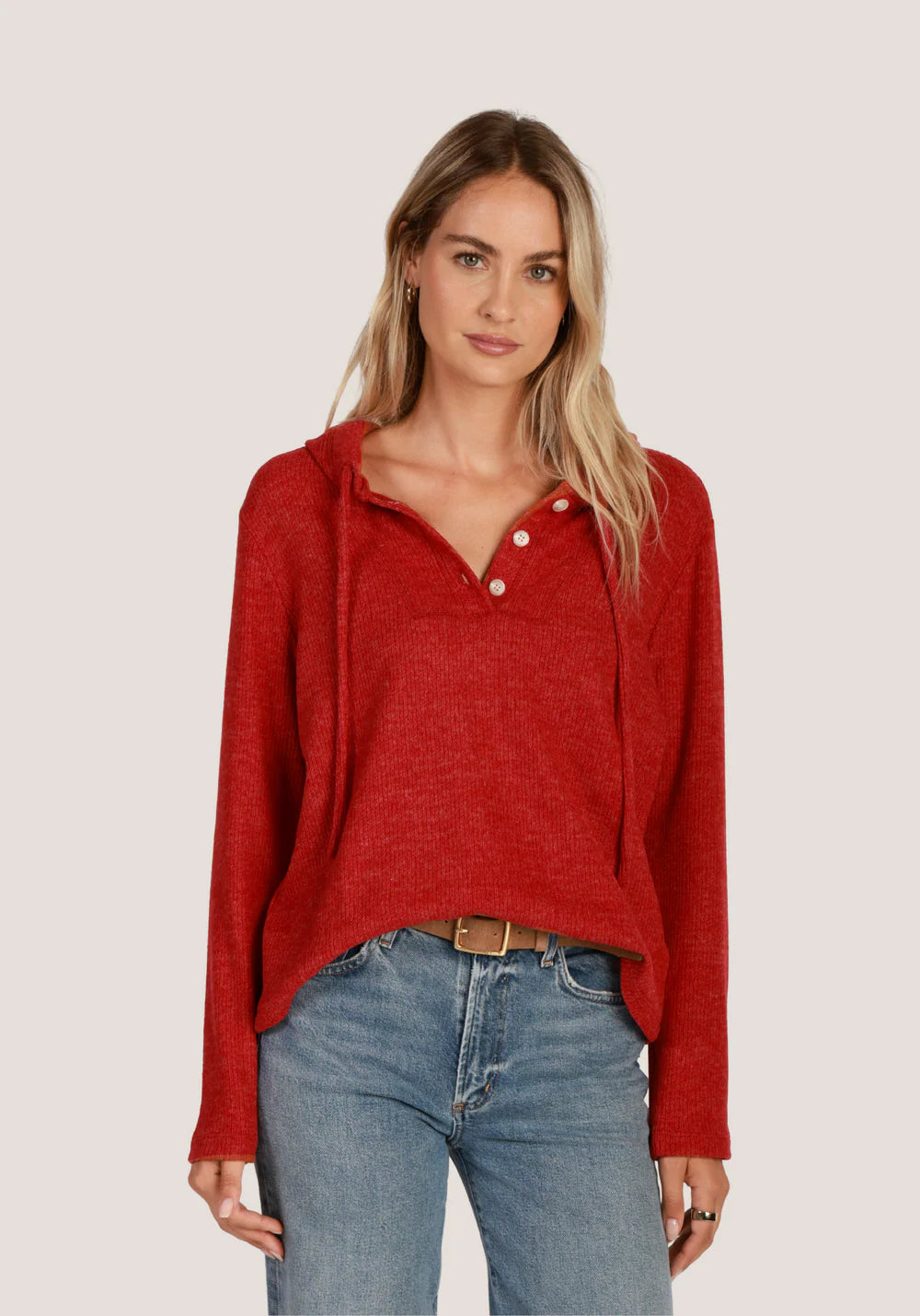 Cozy Moment Pullover in red by Dylan