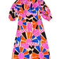 Leslie Printed Midi Dress in multi by Corey Lynn Calter