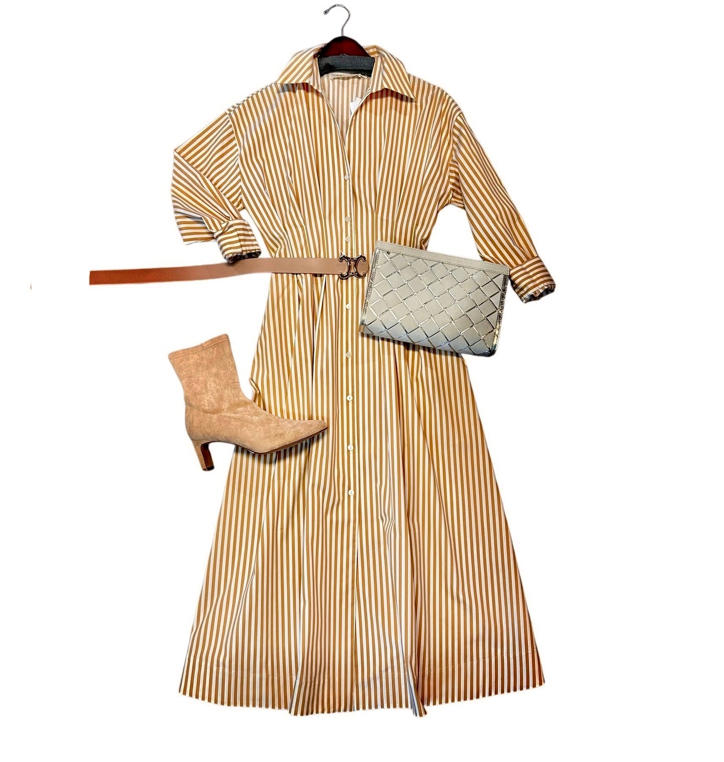 Olimpia Woven Crossbody Bag in cashmere by Uashmama