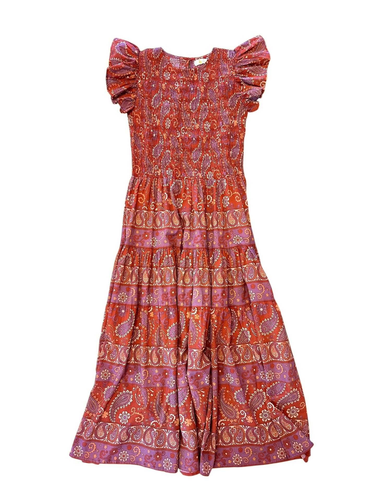 Bella Smock Top Dress in ruby red by Bindu