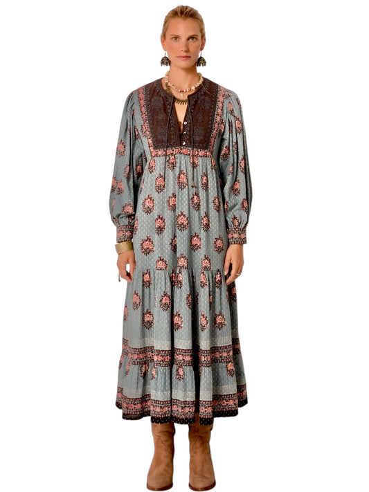 Allegra Dress in cerulean mist by Maison Hotel