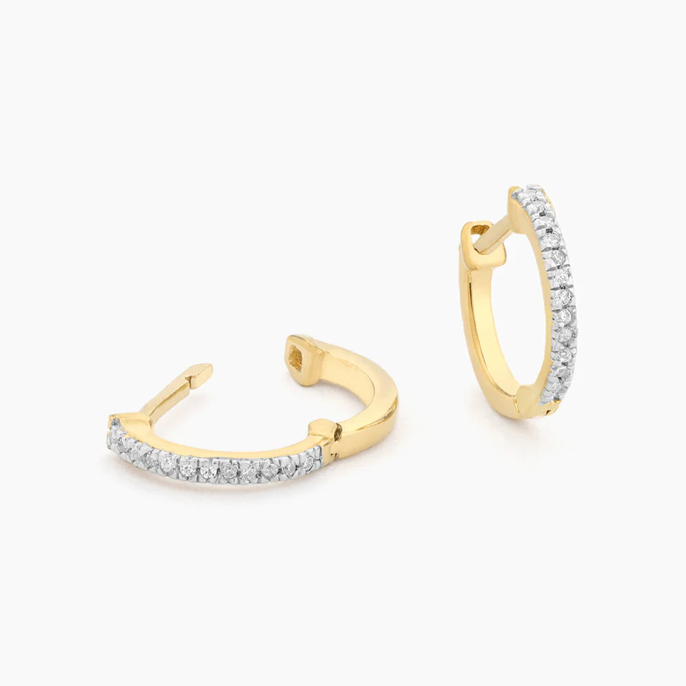 Half Hearted Adventure? Never! Hoop Earrings in gold by Ella Stein