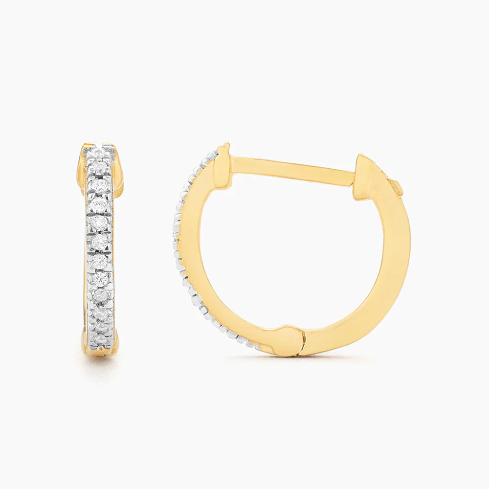 Half Hearted Adventure? Never! Hoop Earrings in gold by Ella Stein