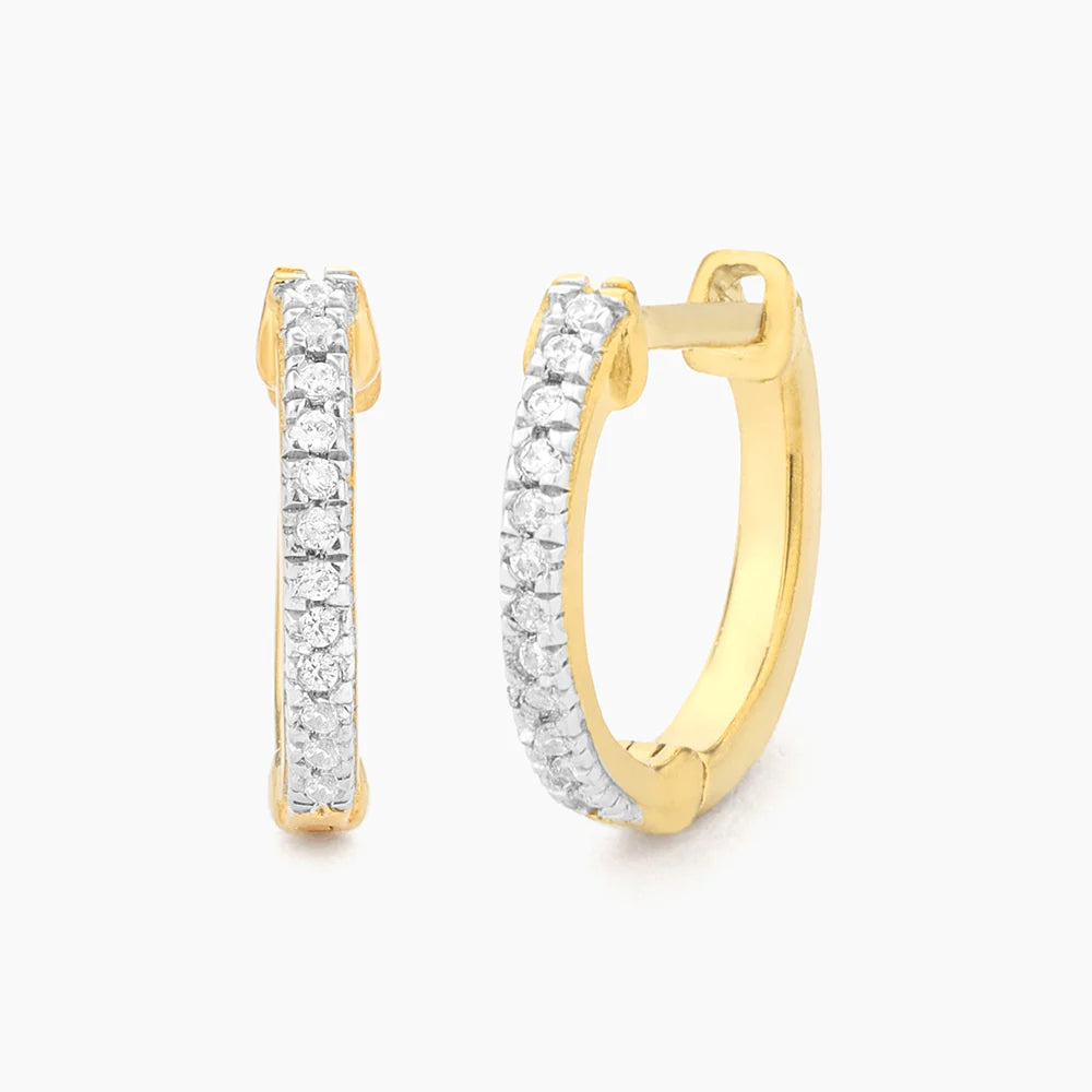 Half Hearted Adventure? Never! Hoop Earrings in gold by Ella Stein