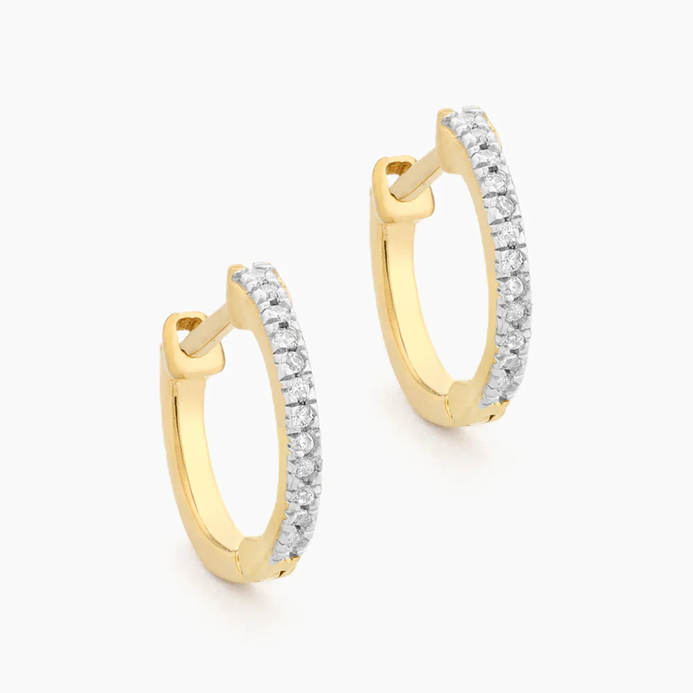 Half Hearted Adventure? Never! Hoop Earrings in gold by Ella Stein