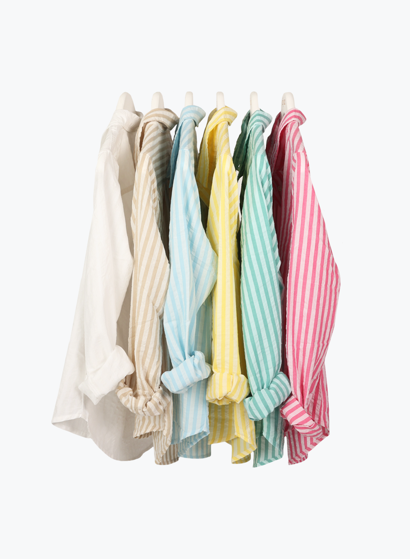 Taylor Long Sleeve Stripe Shirt in khaki by Dylan