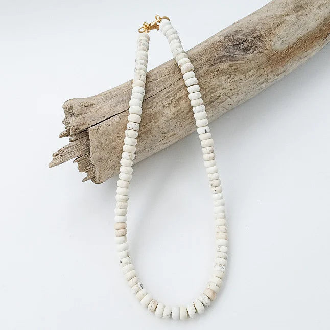 Rondelle 18" Necklace in cream by Virtue