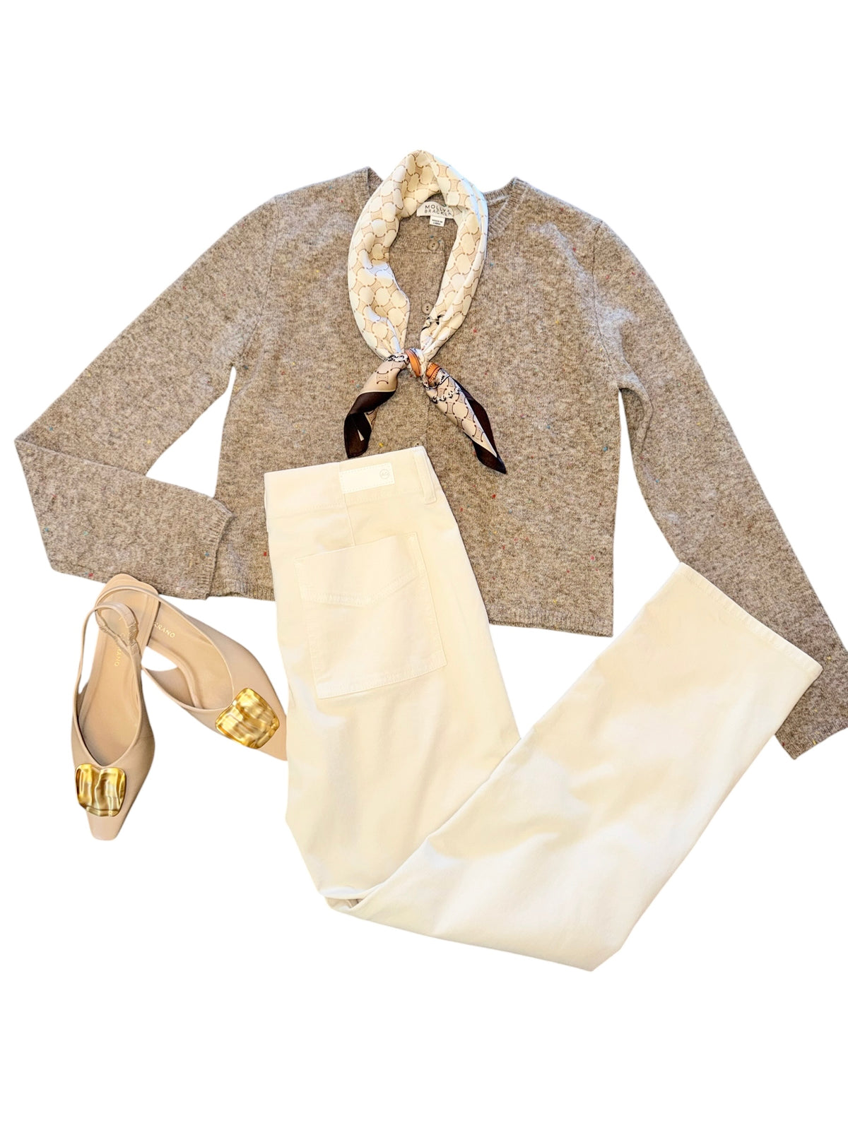 Basic Cardigan in camel by Molly Bracken